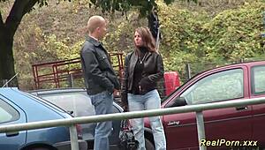 German Stepmom Picked Up For Outdoor Sex!