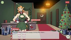 claus secret surprise christmas hentai game episode 3 mrs santa teases with underskirt