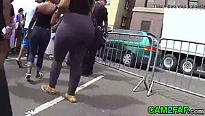 Detailed Ass Orgasm Captured In High Definition Voyeur Porn Video