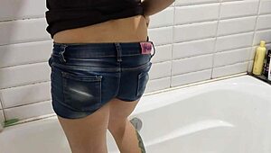 I Come To Neighbour To Fuck Her Hairy Pussy Until Her Husband Was At Work And Cummed For Her In The Shower 4K!