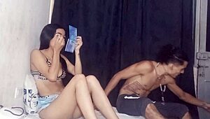 Cheating stepsister bangs stepbrother's big cock for revenge in hot doggystyle