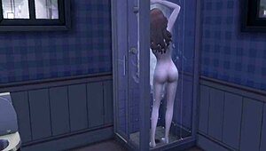 Stepmom asks son for a back rub in this 3d animated hentai 😊