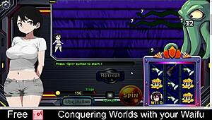 feeling the thrill of conquering new worlds with your beloved waifu in this game