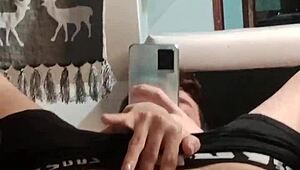 hot charles admires himself while taking a big black cock 😩