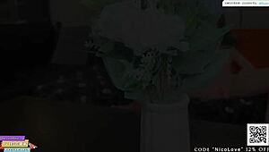 Intense masturbating and self-fucking with Nicolove sex doll in wild action