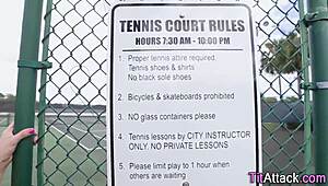 Buxom Babe Receives Facial After Titty Fuck