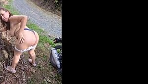 Stepson Forces Me to Flash Tits and Fuck in Public