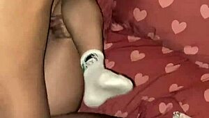 Skinny Girl With Natural Tits Gets Vagina Split While Sending Follower Greetings