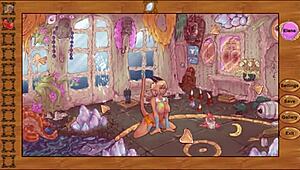 in magic dorm 2, the pixie goddess gets raw anal with monster cock
