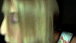 this cute amateur blonde is sucking cock in a casual way