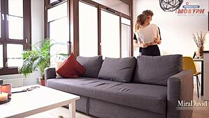 Real Passionate Sextape With Amateur Couple Mira David Riding Hard On That Monster Cock.