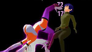 Girl b hero scenes part 4 sharifa in anime cartoon