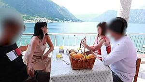 Public Extreme! I Pulled Out His Giant Cock in Restaurant!