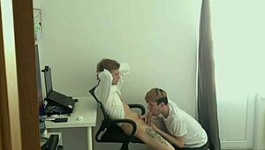 Distracting Stepbrother From Work Leads To Tight Ass Encounter