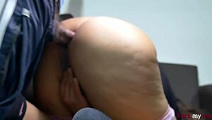 Wow, too much hot cum on my ass, it burns my hole!