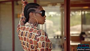 i can't resist huge natural tits ebony model nyla showing off