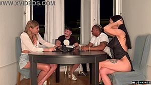 Holy crap! Board game with friends turns into wild group sex madness!