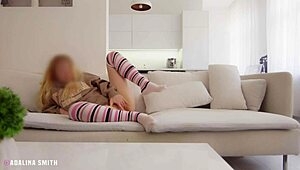 Casual Masturbation Turns Into Pussy Eating With Step Dad