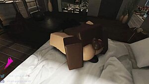 taking control over this girl in her bedroom during the game