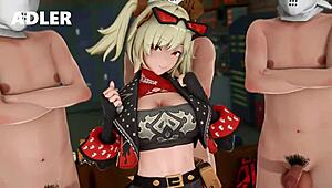 Burnice dives into a wild anime gangbang! 😈