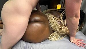 big ass ebony dominates white boy, face sitting ‘til he busts twice!