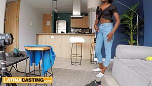 man, my skinny afro latina took anal at casting