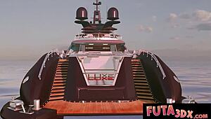 busty futa redhead, wanna get sucked by this blonde?