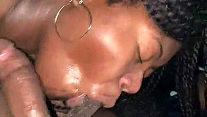 Ebony BBW Sloppy Deepthroat BBC!