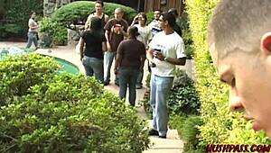 kinky asian amateur sucks cock then fucks outdoors