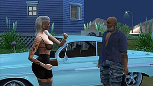 Street Girl Picks Up Customer for Night Work