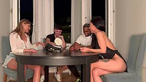 Holy crap! Board game with friends turns into wild group sex madness!