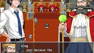 Blonde Helps King With Monster Cock Elves!