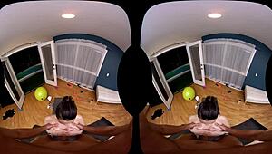 Naughty America VR Titty Fuck And Cum On Tits In Gym