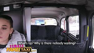 Female Fake Taxi: Skinny Czech Lesbians Enjoy Strap-On Fun