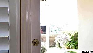 Sweet Brunette Fucked Hard and Swallows Warm Jizz