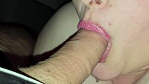 Sensual tongue rubbing for intense male orgasm