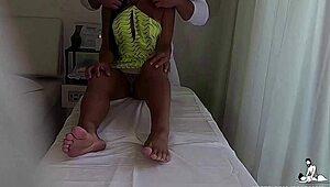 Camera Films Wife Grabbing Therapist's Dick During Tantric Massage. Real Amateur Scene.