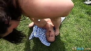 face sitting big beauty gets her wet pussy eaten hard