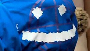 Muscular Brazilian pornstar deepthroats and cums in mouth during first gay encounter