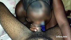 Landlord's son fucks sexy girlfriend in bedroom for rent renewal, homemade amateurs.