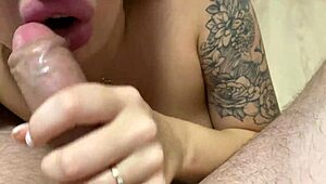 Blindfolded Mommy Sucking Dick Twice and Swallowing Every Drop