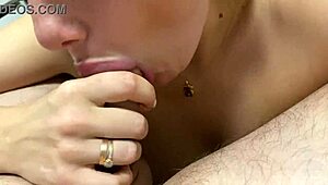 Blindfolded Mommy Sucking Dick Twice and Swallowing Every Drop