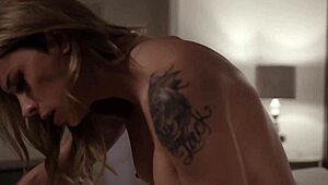 Tranny Casey Kisses bangs Rocky Emerson hard after hot sensual kissing! 😘