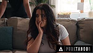 pervert tricks desperate teacher sarah arabic into rough drilling