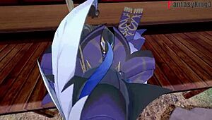 Clorinde's Blowjob in Genshin Impact Fantasy Overwhelms Emotions