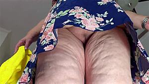 wow, this chubby pawg milf boss flashes huge butt and wet pussy in office upskirt