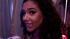 Christmas special features lana borges, flavia oliver, and loupan in triple anal assfucking