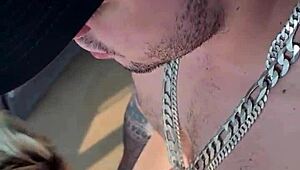 Muscular Brazilian pornstar deepthroats and cums in mouth during first gay encounter