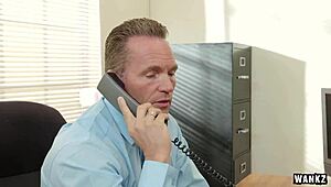 russian blonde subil lures her boss into steamy action