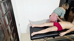 During Massage, He Fingered the Black Masseuse, Stripped Her, and Rode Her Hard.